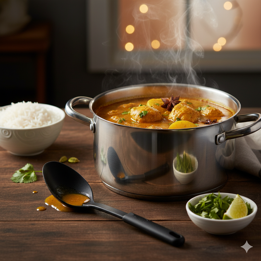 Winco Solid Spoon Nylon Black 12" Length NC-SS1