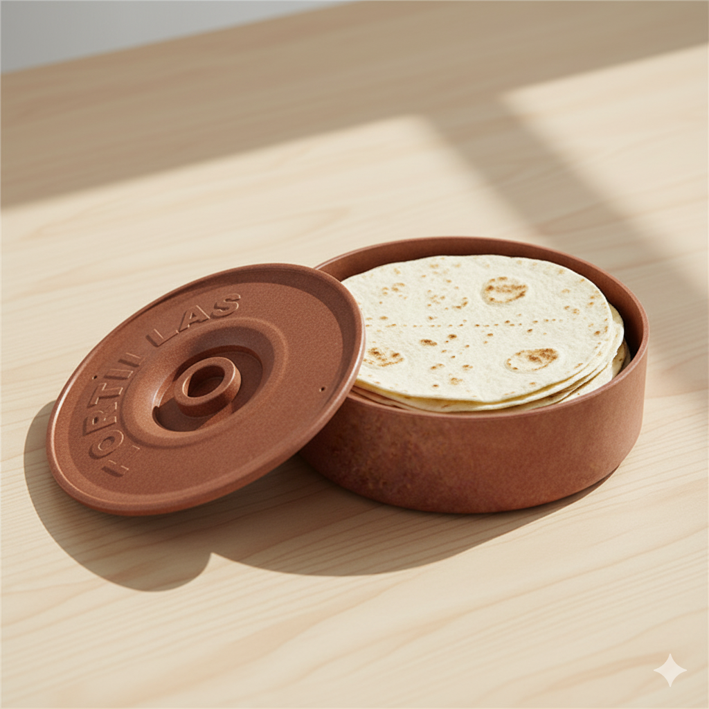 Winco Tortilla Warmer Brown Polypropylene 8.5" PTW-8