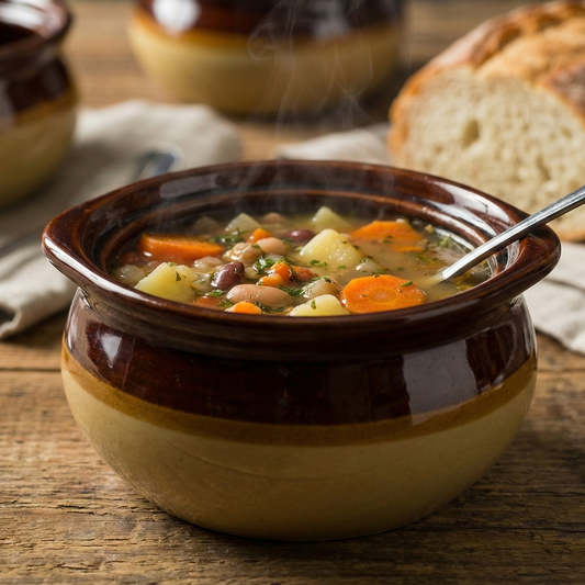 Yanco Round Porcelain Onion Soup Crock 12 oz. OS-12-C - 24/Case