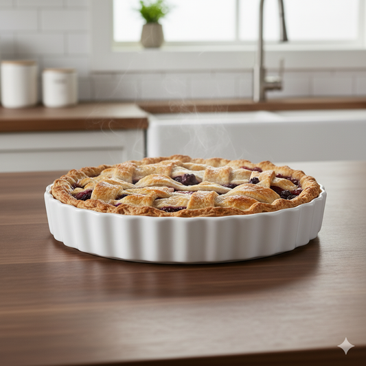 HIC Porcelain Quiche Pan 10" 98016