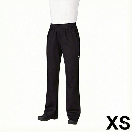 Chef Works Women's Essential Baggy Pants Black XS PW005-BLK-XS