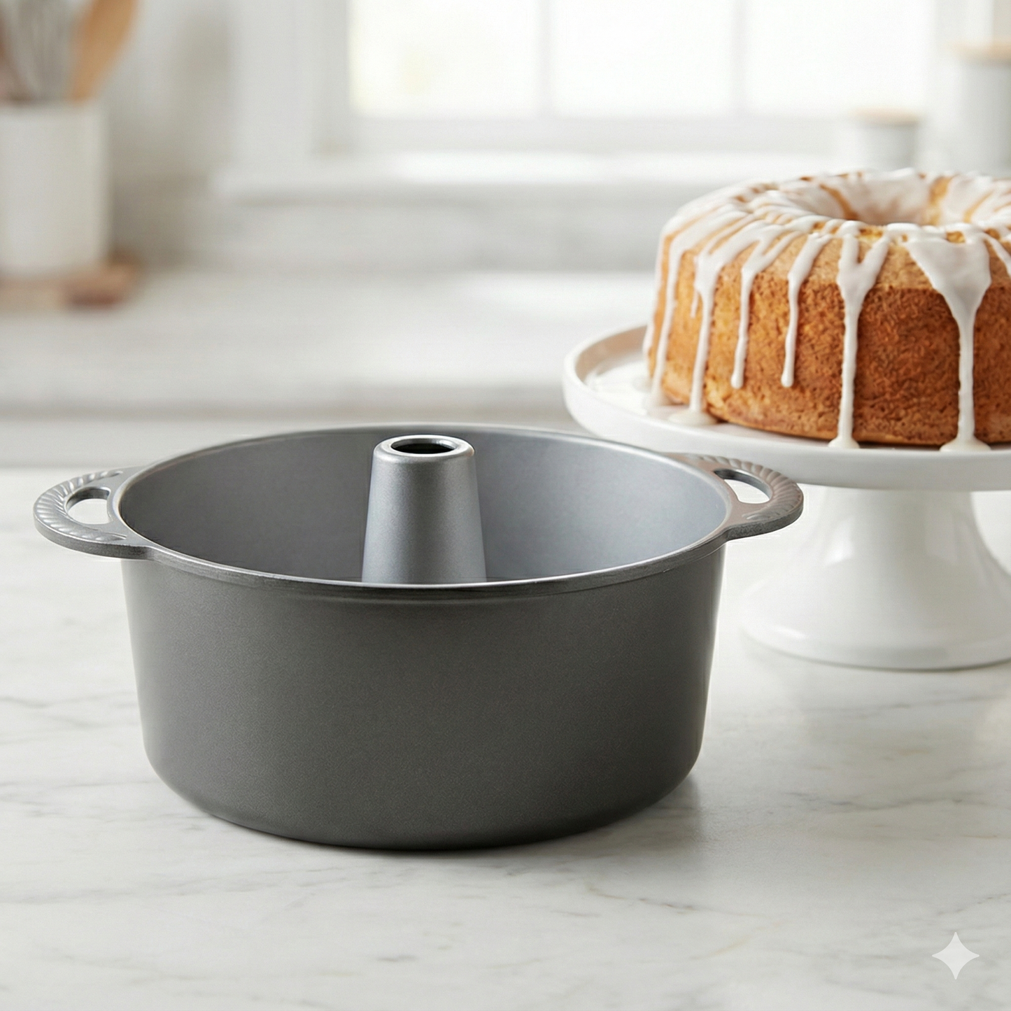 Nordic Ware Procast Pound Cake & Angel Food Pan 52537