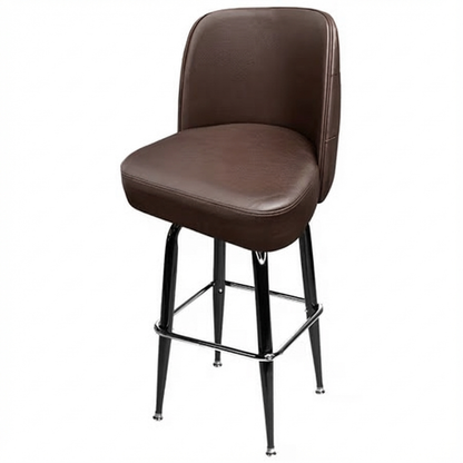 Oak Street Mfg. Swivel Bar Stool Black Square Frame SL8133