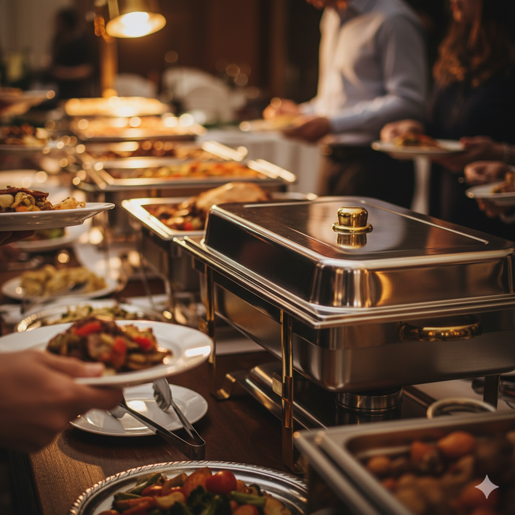 Winco Malibu Chafer Rectangular 8 Qt. 201