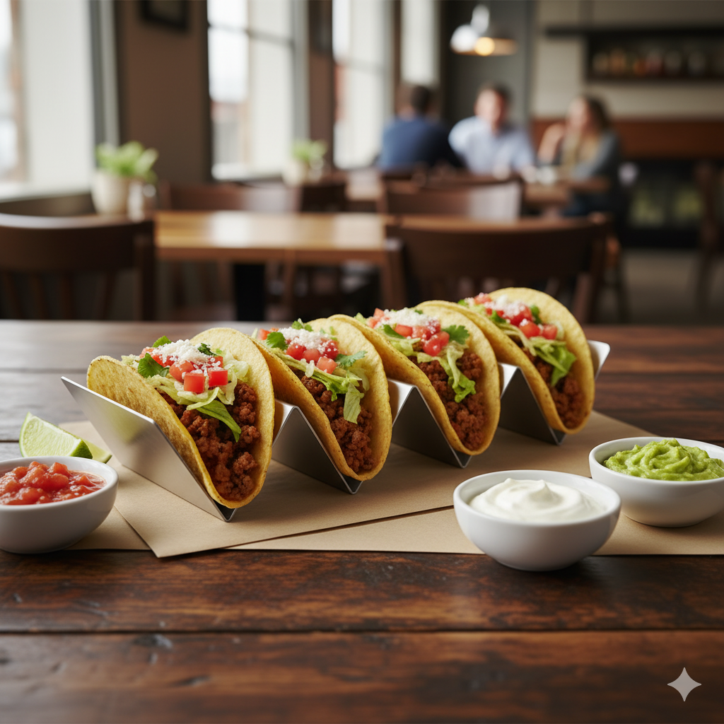 Winco Stainless Steel Taco Holder w/ 3-4 Slots TCHS-34