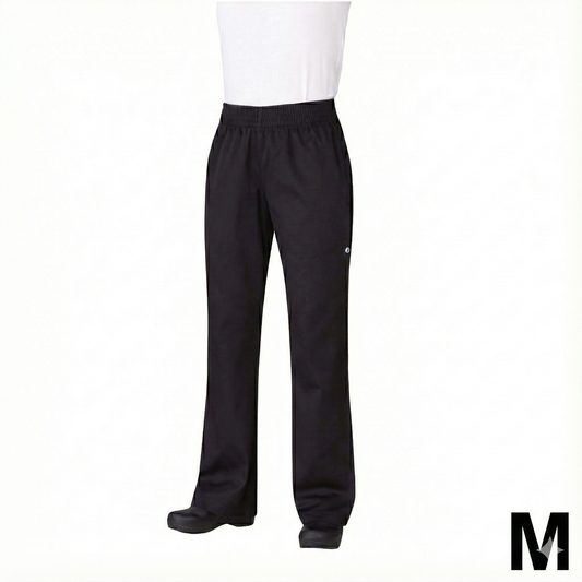 Chef Works Women's Essential Baggy Pants Black Medium PW005-BLK-M