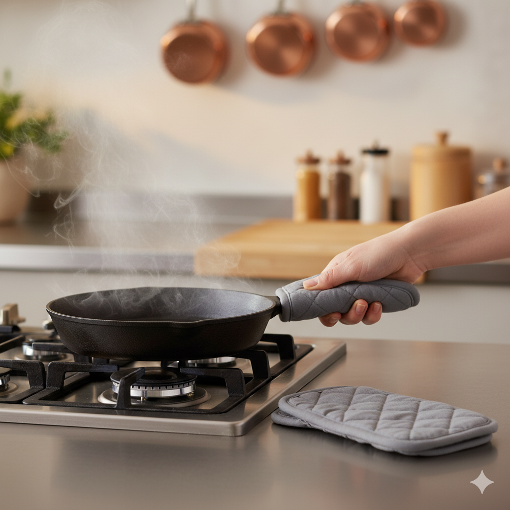 Winco Cotton Pan Handle Sleeve 3.5" x 6.5" HDH-7S -12/Pack