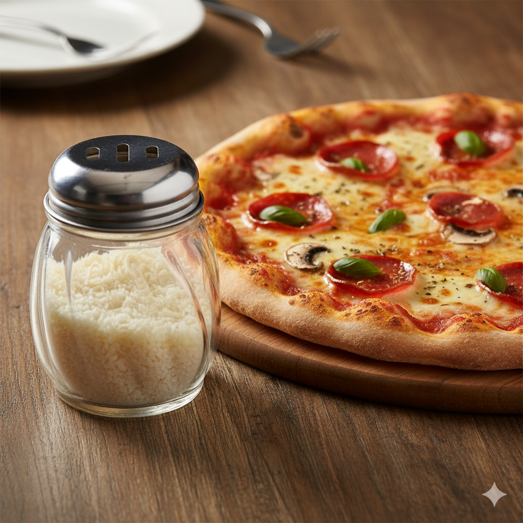 Winco Cheese Shaker with Slotted Top Glass 6 oz. G-108