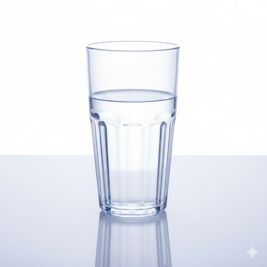 Winco Havana Tumbler Ribbed Plastic 16 oz. PTSN-16