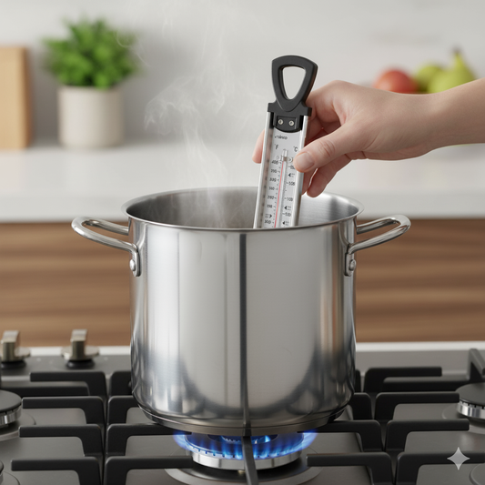 Winco Candy/Deep Fry Thermometer 100° to 400°F with Pot Clip 12" Probe TMT-CDF4