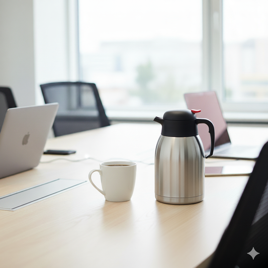 Winco Carafe Double Wall Insulated Stainless Steel 2 Liter CF-2.0