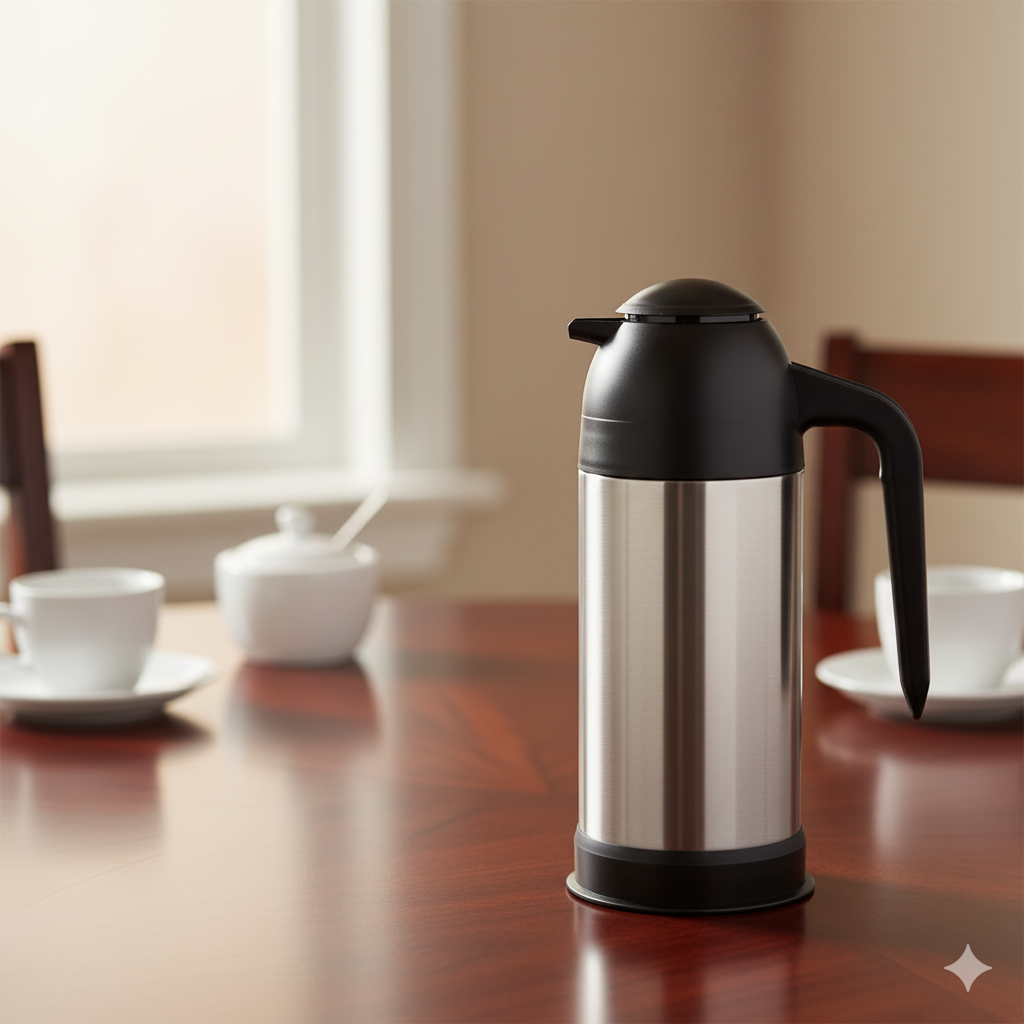 Winco Coffee/Cream Servers Stainless Steel Lined 33 oz. VSS-33