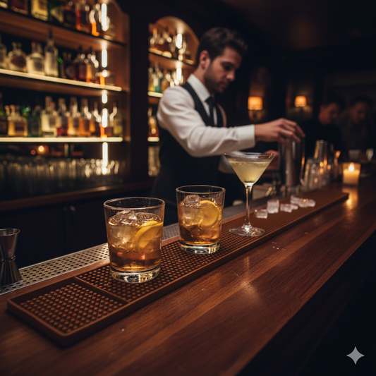 Winco Bar Mat Brown Rubber 27" x 3.25" BM-327B