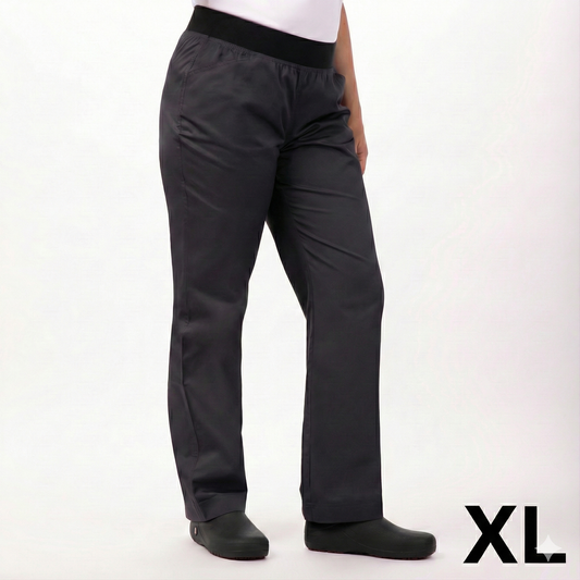 Chef Works Women's Lightweight Slim Pants Charcoal XL PBN01WBLKXL