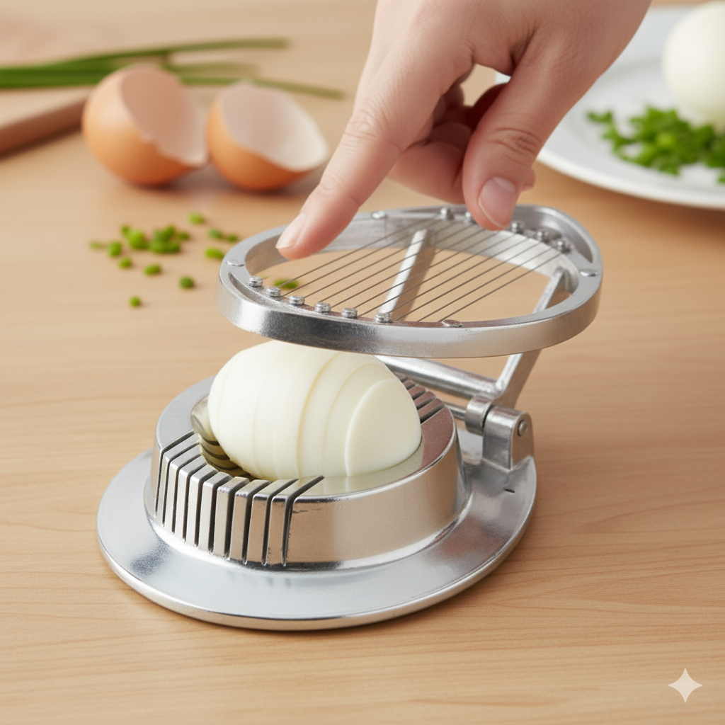 Winco Round Aluminum Egg Slicer AES-1