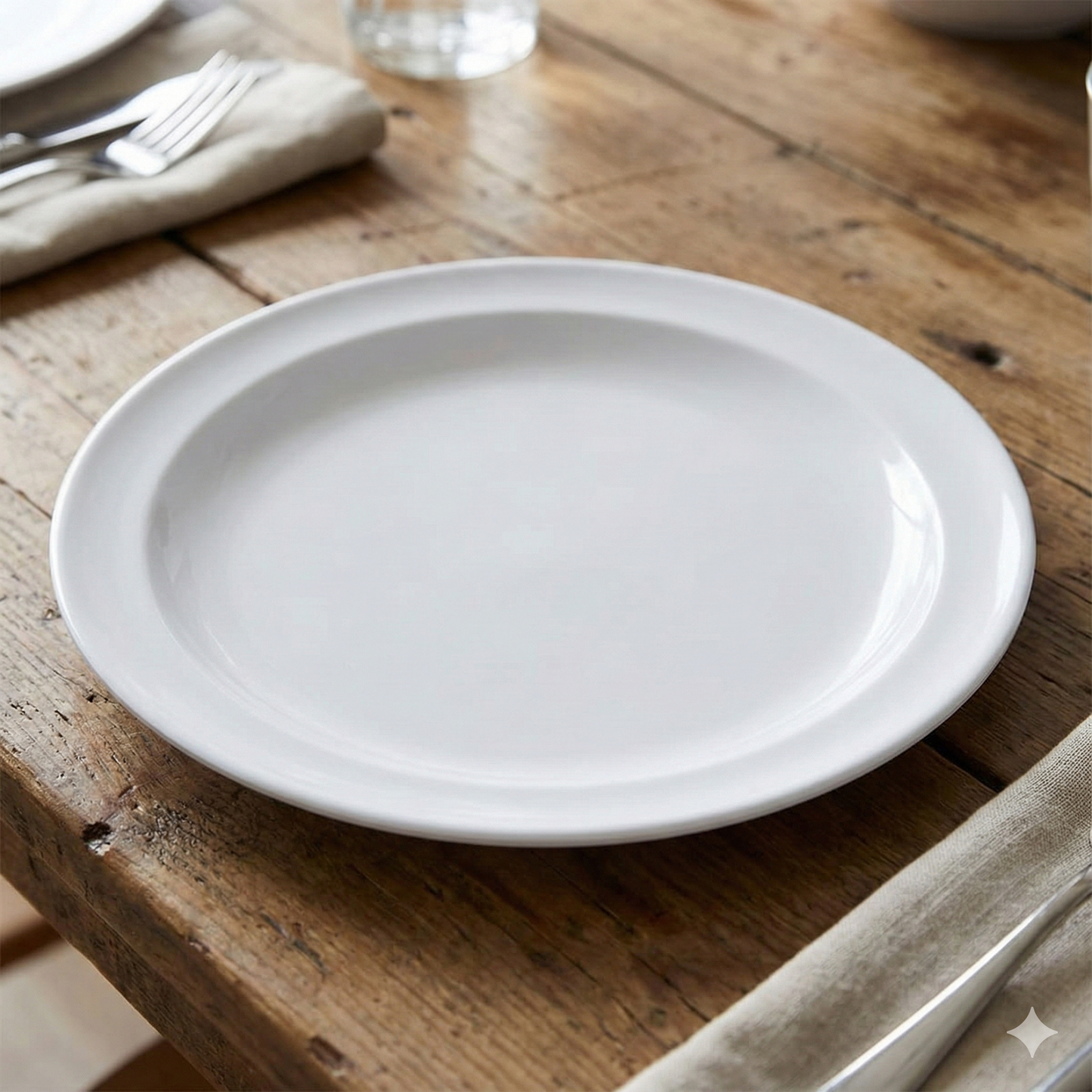 GET Enterprise Supermel Dinner Plate 10.25" SP-DP-510-W