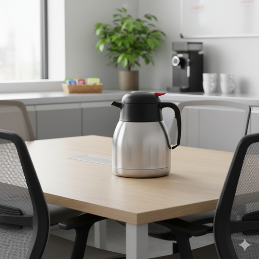 Winco Carafe Double Wall Insulated Stainless Steel 1.2 Liter CF-1.2