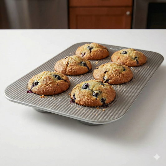 Chicago Metallic Pecan Roll/Large Muffin Pan 11.1" x 15.75" 26500