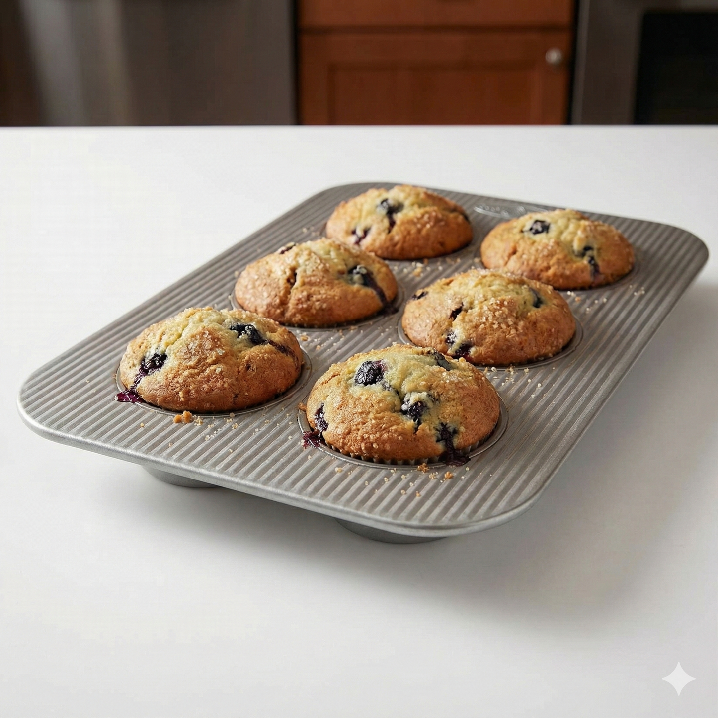 Chicago Metallic Aluminum Mini-Crown Muffin Pan 10.6" x 13.8" 42754