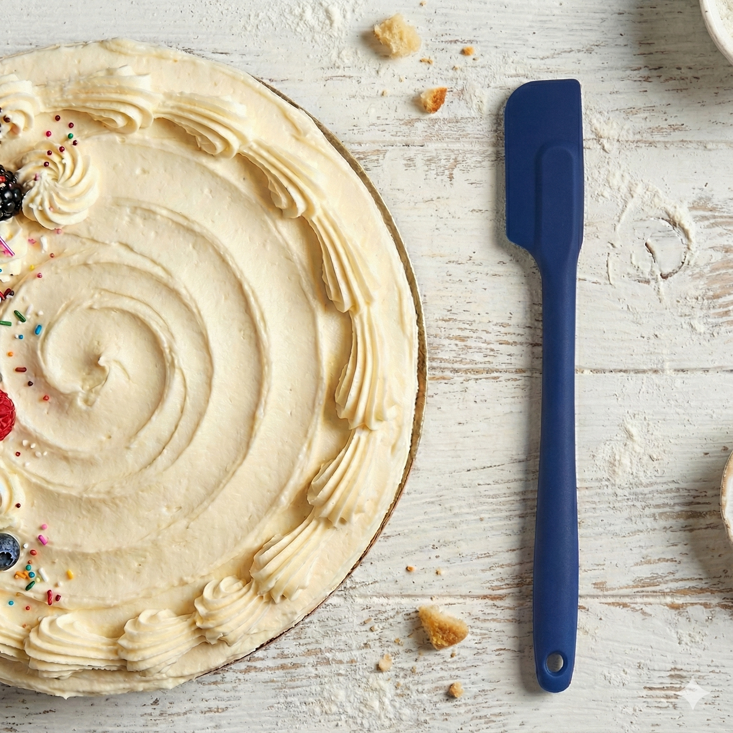 Harold Imports Mrs. Anderson's Silicone Slim Spatula Navy 10" 28050NVY