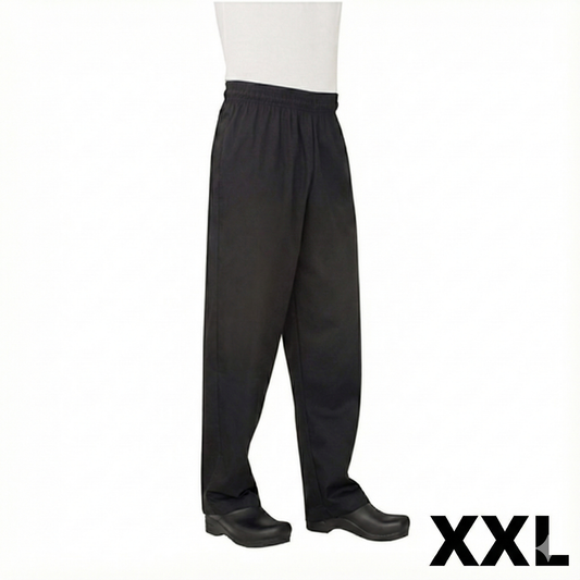 Chef Works Essential Baggy Pants Black XXL NBBP-000-2XL