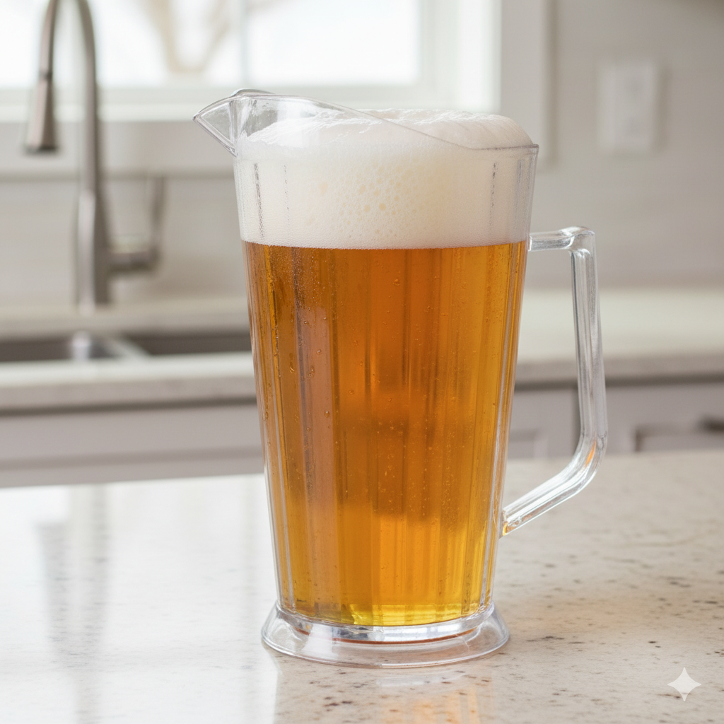 Winco Beer Pitcher Clear Polycarbonate 60 oz. WPCB-60