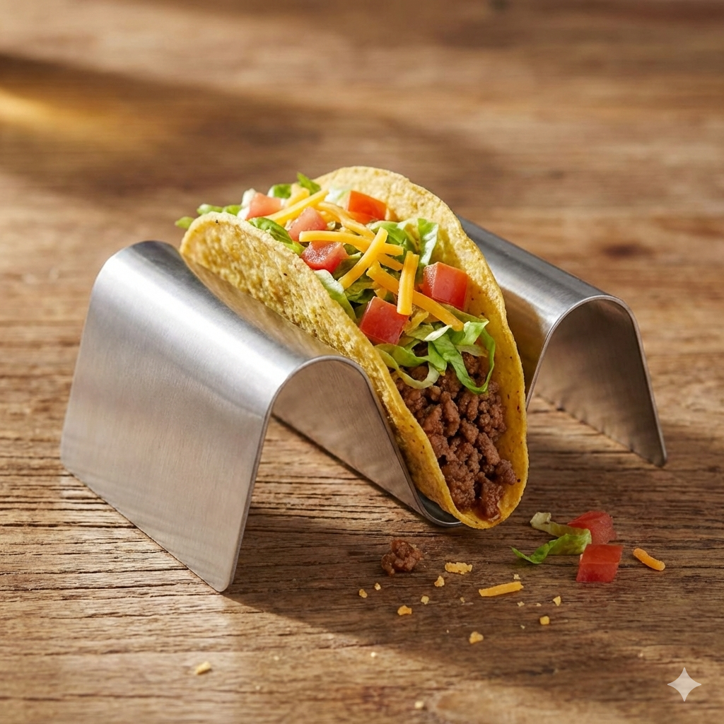 TableCraft Taco Taxi Server Stainless Steel 1-2 Slots TRS12