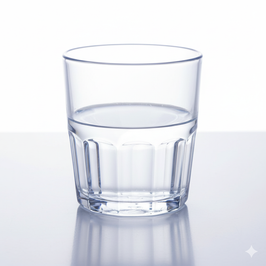 Winco Havana Tumbler Ribbed Plastic 12 oz. PTSN-12