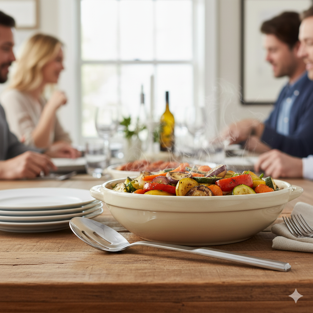 Winco Serving Spoon Slotted With Hollow Handle 11.75" BW-SL2