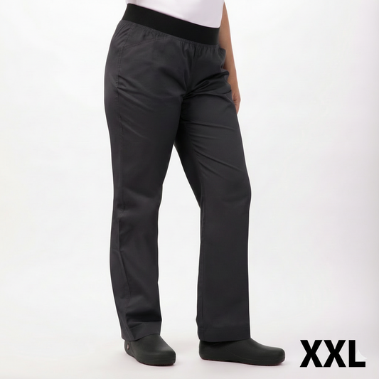Chef Works Women's Lightweight Slim Pants Charcoal XXL PBN01W-CHR-2XL