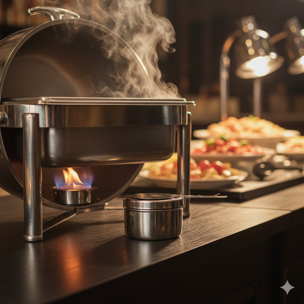 Winco Fuel Holder with Cover Metal C-F1