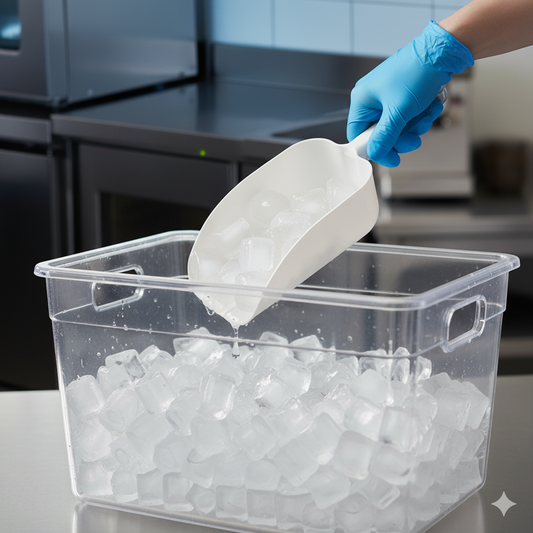 Winco Plastic White Scoop 64 oz. PS-64