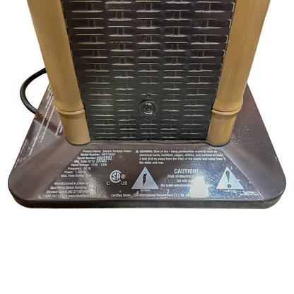 Blue Rhino EWT700SP Outdoor Electric Standing Patio Heater 1200W Halogen