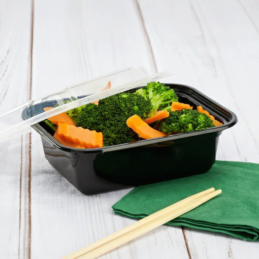Microwaveable Plastic Container Oblong 12 oz. - 150/Case