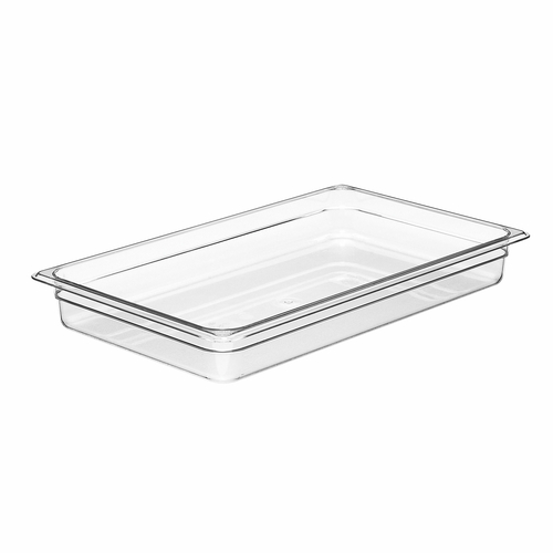 Cambro Camwear Polycarbonate Food Pan Full Size 2.5" D 12CW135
