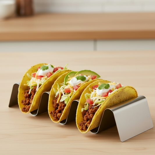 Tablecraft Products Taco Taxi Server Stainless Steel 2-3 Slots TRS23