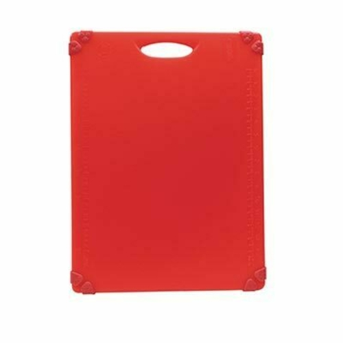 Tablecraft Cash & Carry Grippy Cutting Board Red 15"x 20" CBG1520ARD