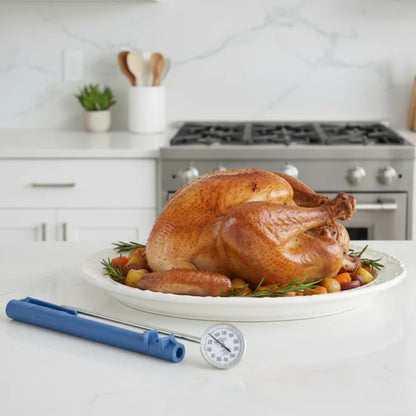 Taylor 5988N 1" Instant-Read Dial Pocket Thermometer with 5" Stem, 50°F to 550°F