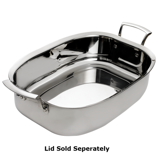 Browne Thermalloy® Tri-Ply Rectangular Roast Pan 7 Qt. 5724179