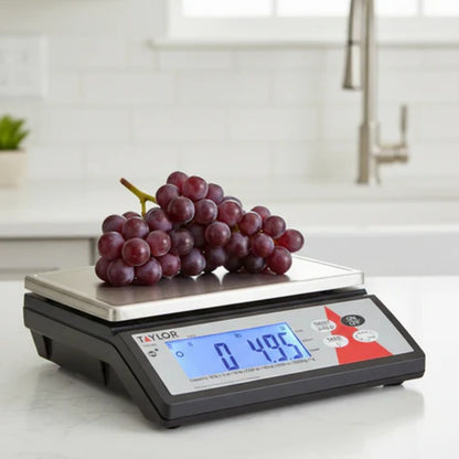 Taylor TE10R 10 lb. Capacity Commercial Digital Portion Control Scale
