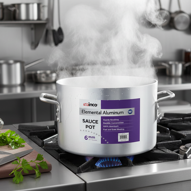 Winco Elemental Sauce Pot 40 Qt. ASHP-40