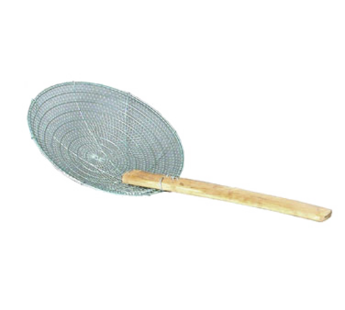 Chinese Skimmer Bamboo Handle S/S Fine Mesh 12" 42512