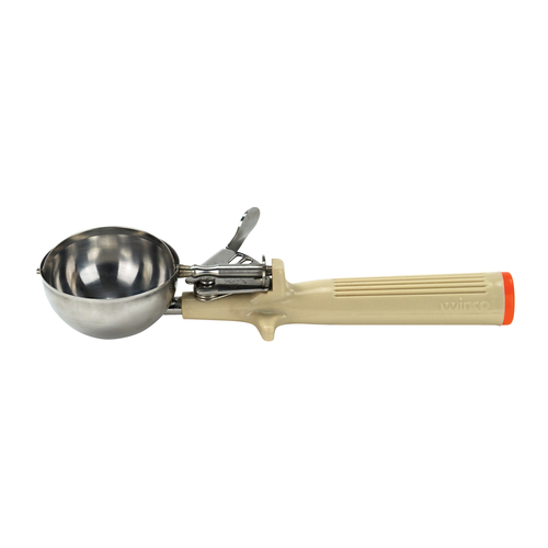 Winco Deluxe Disher White Handle Size 6 5.3 oz. ICOP-6