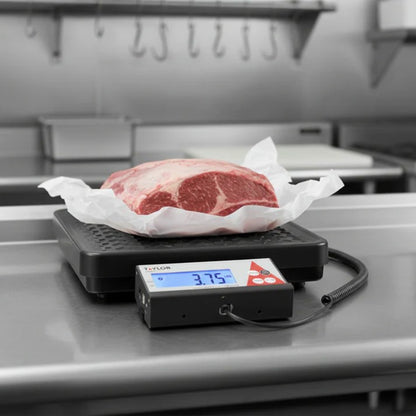 Taylor TE400 400 Lb. Capacity Commercial Digital Receiving Scale with Remote Display