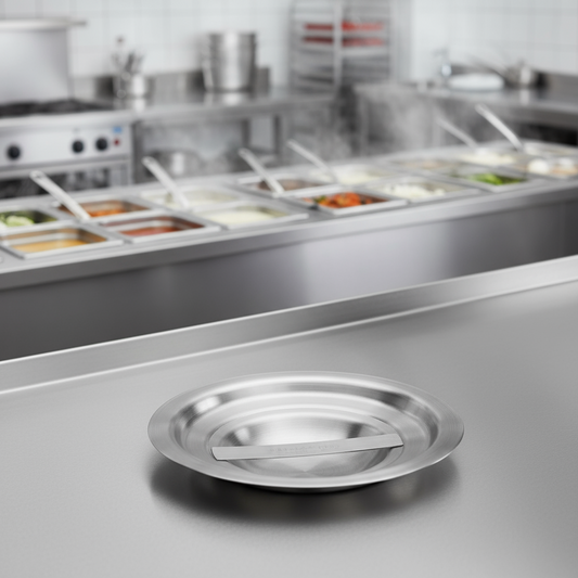 Winco Stainless Steel Bain Marie Cover 8.25 Qt. BAMC-8.25