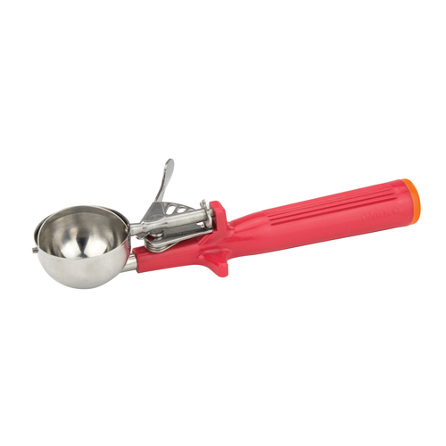 Winco Deluxe Disher Red Handle Size 24 1.3 oz. ICOP-24