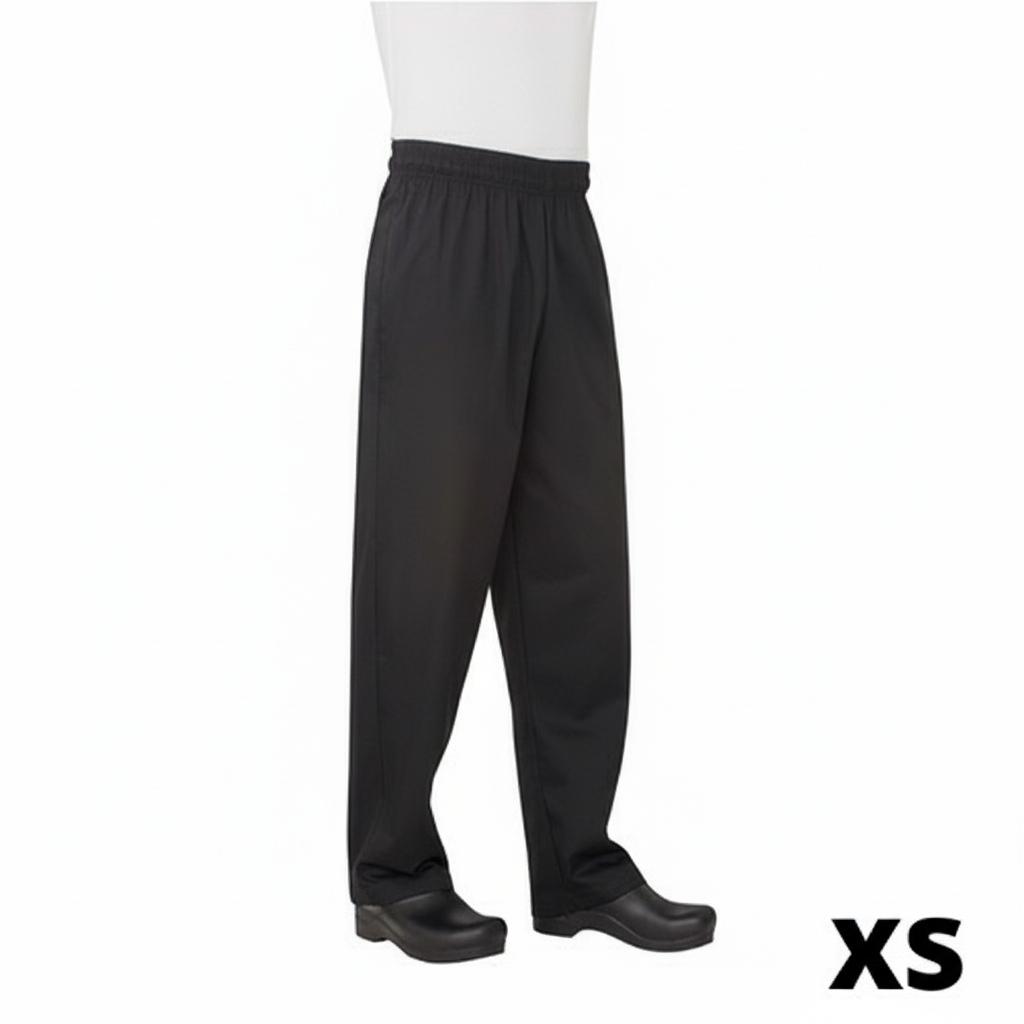 Chef Works Essential Baggy Pants Black XS NBBP-000-XS