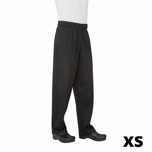 Chef Works Essential Baggy Pants Black XS NBBP-000-XS