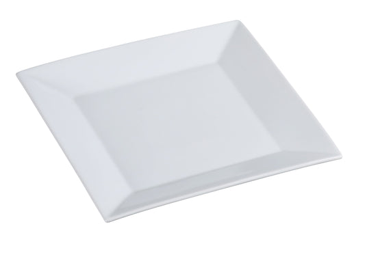 Yanco Square White Main Land Plate 10" ML-110 - 12/Case