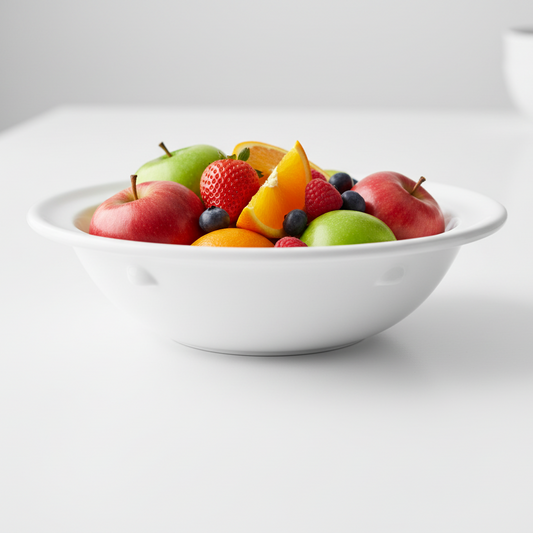 GET Enterprise White Melamine Fruit Bowl 3.5 oz. DN-335-W